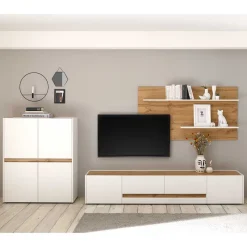 New Wohnzimmer Möbelset für Wand TV - Nonessia (dreiteilig) Wohnwände