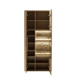 Discount Wohnzimmer Möbelset in Asteiche Hell - Jevedaz (dreiteilig) Wohnwände