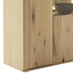 Discount Wohnzimmer Möbelset in Asteiche Hell - Jevedaz (dreiteilig) Wohnwände