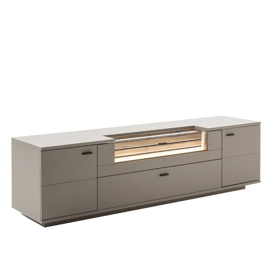 Sale Wohnzimmer Möbelset in Grau - Teorina (dreiteilig) Wohnwände