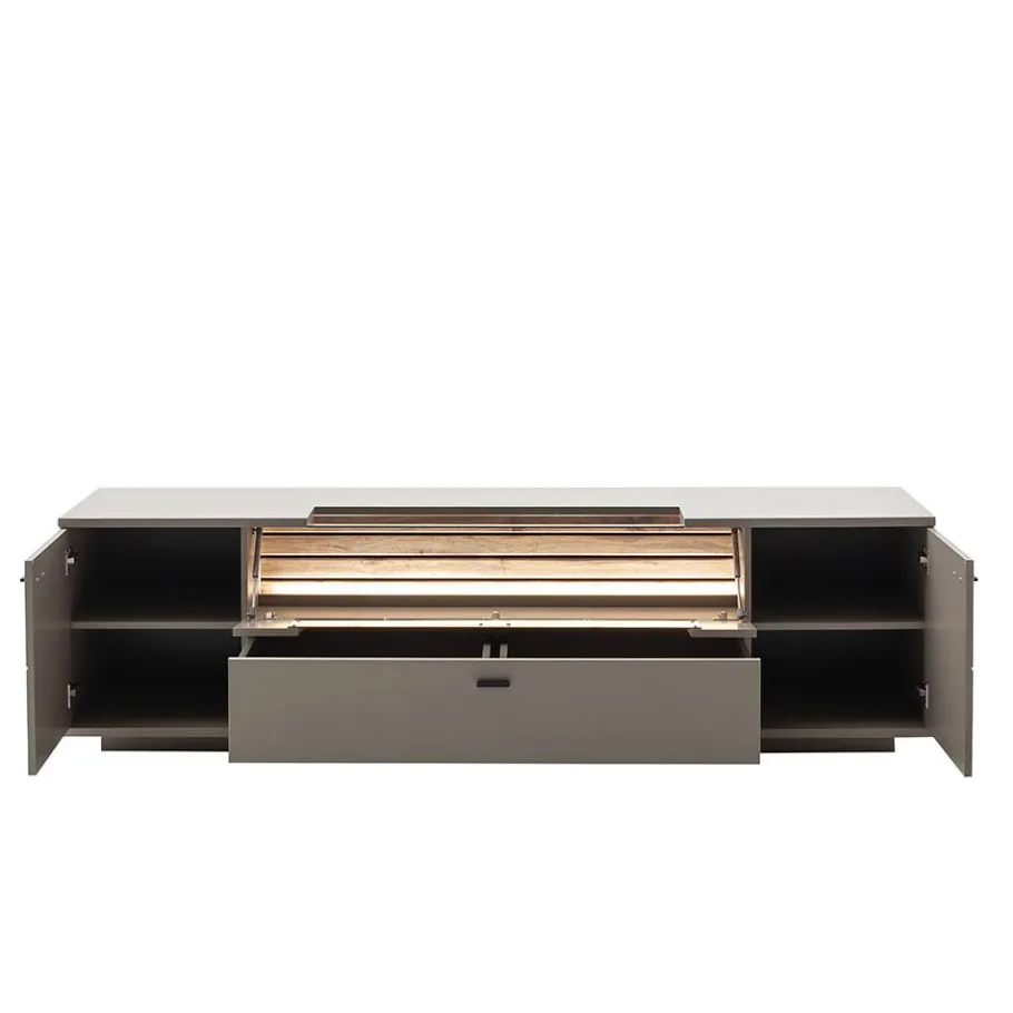 Sale Wohnzimmer Möbelset in Grau - Teorina (dreiteilig) Wohnwände