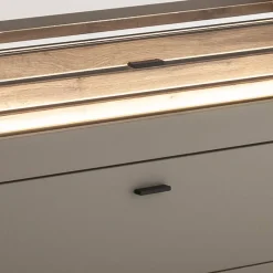 Sale Wohnzimmer Möbelset in Grau - Teorina (dreiteilig) Wohnwände