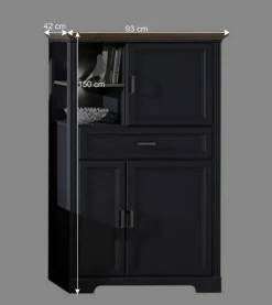 Discount Wohnzimmer Schrankmöbel Kombi - Thumbs (dreiteilig) Wohnwände