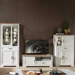 Hot Wohnzimmer Schrankmöbel Set - Sinolita (dreiteilig) WohnwÀnde