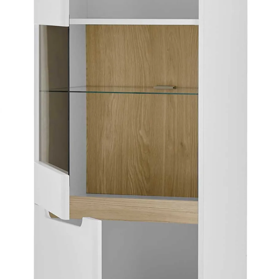 Sale Wohnzimmer Schrankset im Skandi Design - Ginko (vierteilig) Wohnwände