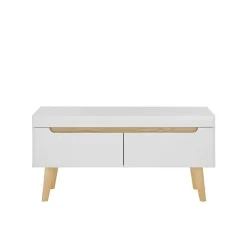 Sale Wohnzimmer Schrankset im Skandi Design - Ginko (vierteilig) Wohnwände