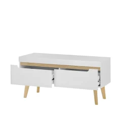 Sale Wohnzimmer Schrankset im Skandi Design - Ginko (vierteilig) Wohnwände