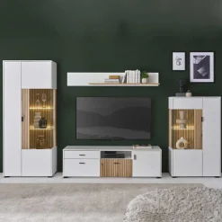 Hot Wohnzimmer Schränke & Regal Set - Nenaloro (vierteilig) Wohnwände