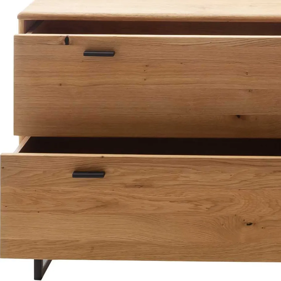 Sale Wohnzimmer Schränke aus Wildeiche & Metall - Flacona (dreiteilig) Wohnwände