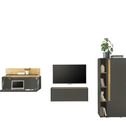 Wohnzimmer Schränke Set modern - Ahilav (vierteilig) Wohnwände