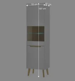 New Wohnzimmer Schränke und Wandboard Set - Ginko (vierteilig) Wohnwände