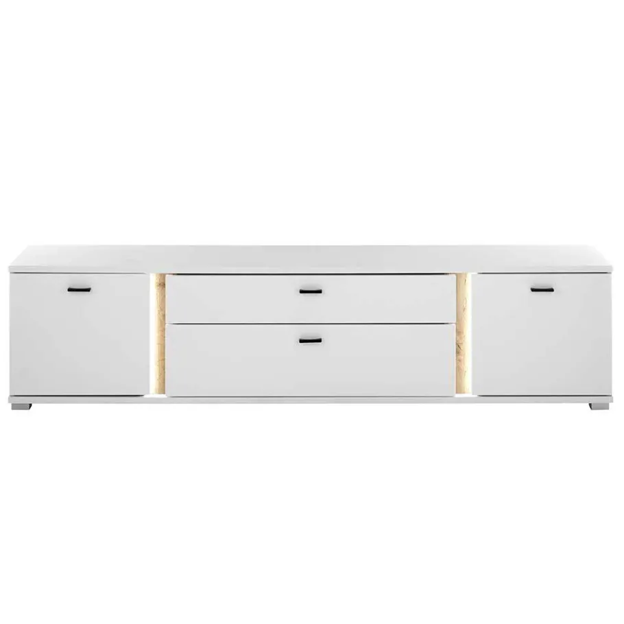 Outlet Wohnzimmer Schränke und Wandboard - Racelyn (vierteilig) Wohnwände