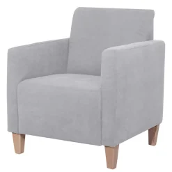 Sale Wohnzimmer Sessel in Silbergrau und Buche - Terasus Sessel