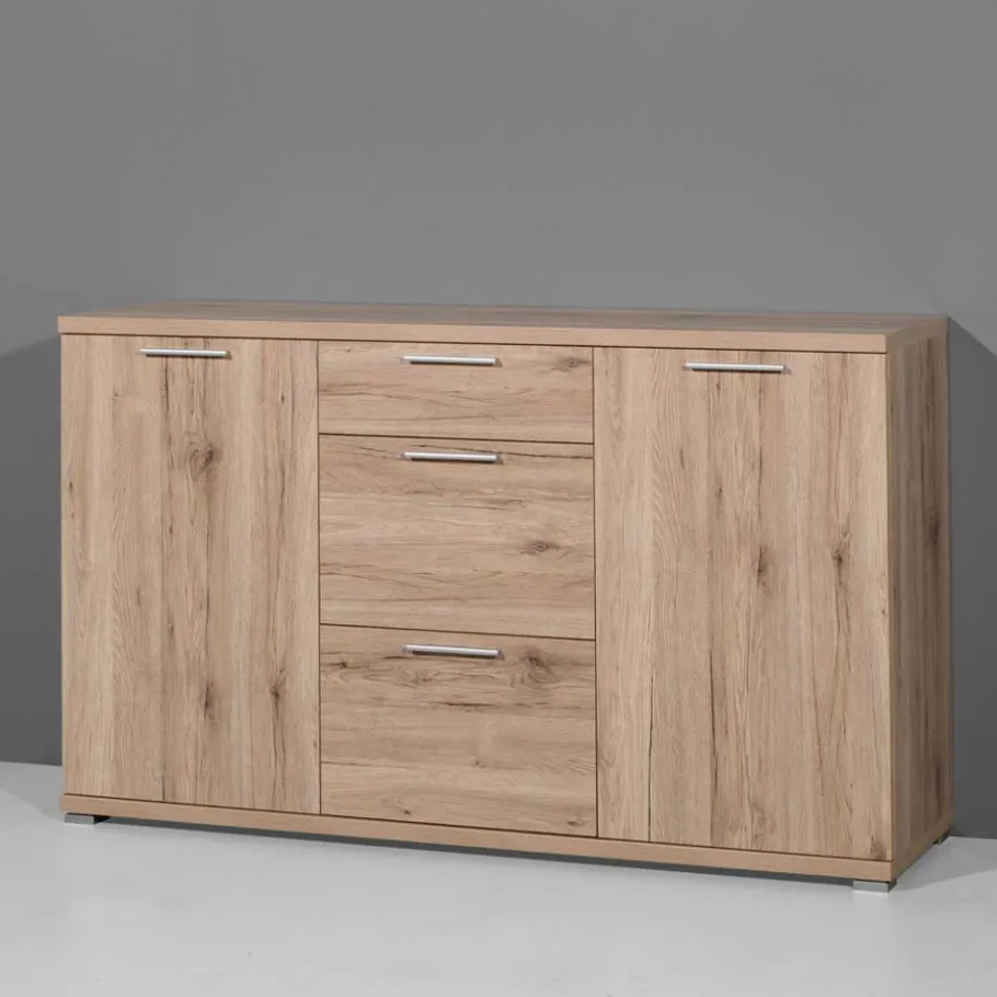 Sale Wohnzimmer Sideboard Endrew in Eiche Sanremo Sideboards