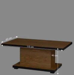 Sale Wohnzimmer Säulentisch in Eiche - Sennya Tische