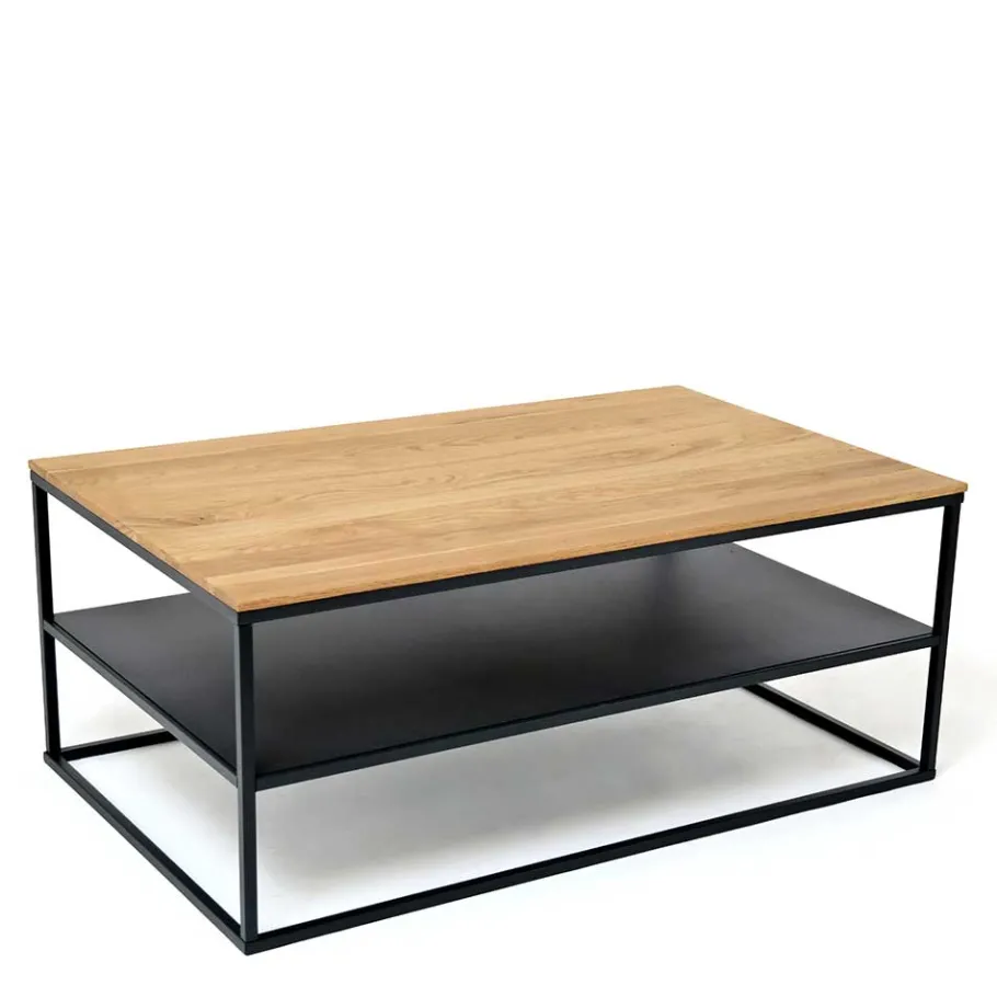 Online Wohnzimmer Tisch aus Eiche massiv & Metall - Sisam Tische