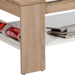 Sale Wohnzimmer Tisch in Weiß & Sonoma-Eiche - Dranico Tische