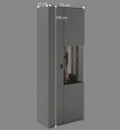 Hot Wohnzimmer TV Anbauwand 270 cm breit - Apulco (dreiteilig) Wohnwände