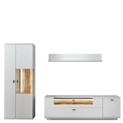 Hot Wohnzimmer TV Anbauwand 270 cm breit - Apulco (dreiteilig) Wohnwände