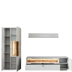 Hot Wohnzimmer TV Anbauwand 270 cm breit - Apulco (dreiteilig) Wohnwände