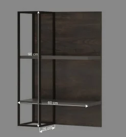 Discount Wohnzimmer TV Anbauwand hängend - Mundo (dreiteilig) Wohnwände