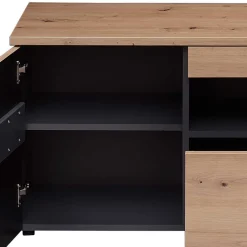 New Wohnzimmer TV Anbauwand in Wildeiche - Kuetra (dreiteilig) Wohnwände