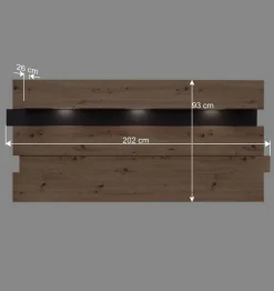 New Wohnzimmer TV Anbauwand in Wildeiche - Kuetra (dreiteilig) Wohnwände