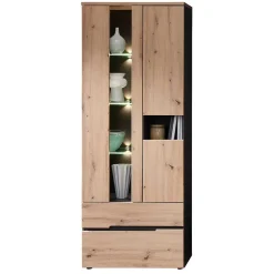 New Wohnzimmer TV Anbauwand in Wildeiche - Kuetra (dreiteilig) Wohnwände