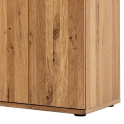 Wohnzimmer Vitrine in Eiche Bianco geölt - Crupean Vitrinen|Schränke