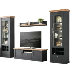 Online Wohnzimmer Wohnwand - Landhaus modern - Lionel (vierteilig) Wohnwände