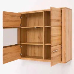 Clearance Wohnzimmer Wohnwand Athias aus Kernbuche (vierteilig) Wohnwände