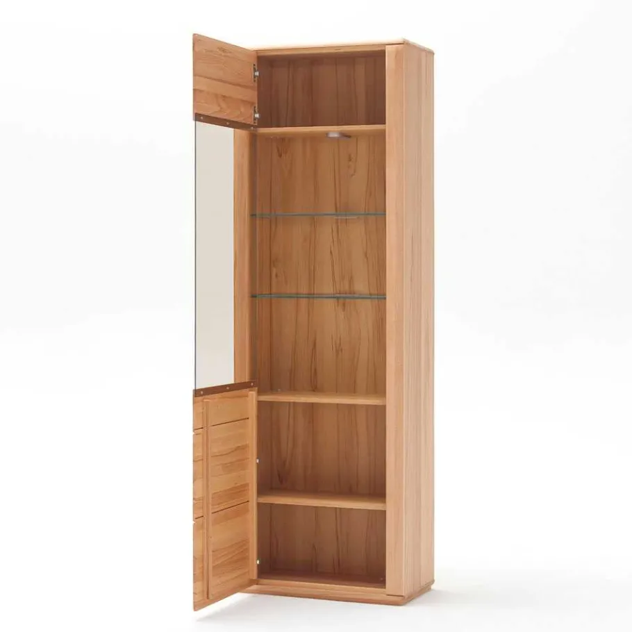 Clearance Wohnzimmer Wohnwand Athias aus Kernbuche (vierteilig) Wohnwände