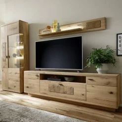 New Wohnzimmer Wohnwand in Asteiche Hell - Losiamos (dreiteilig) Wohnwände