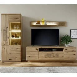 New Wohnzimmer Wohnwand in Asteiche Hell - Losiamos (dreiteilig) Wohnwände