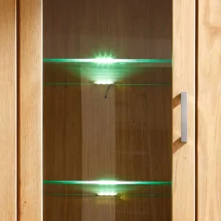 Discount Wohnzimmer Wohnwand Ladressa aus Wildeiche geölt und gewachst (vierteilig) Wohnwände