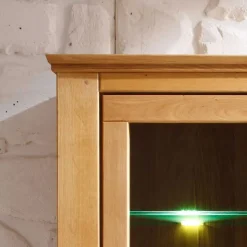 Discount Wohnzimmer Wohnwand Ladressa aus Wildeiche geölt und gewachst (vierteilig) Wohnwände