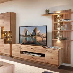 Outlet Wohnzimmereinrichtung Wohnwand Set - Cassna (dreiteilig) Wohnwände