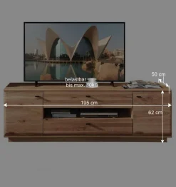 Outlet Wohnzimmereinrichtung Wohnwand Set - Cassna (dreiteilig) Wohnwände