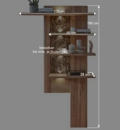 Outlet Wohnzimmereinrichtung Wohnwand Set - Cassna (dreiteilig) Wohnwände