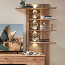 Outlet Wohnzimmereinrichtung Wohnwand Set - Cassna (dreiteilig) Wohnwände