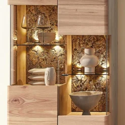 Outlet Wohnzimmereinrichtung Wohnwand Set - Cassna (dreiteilig) Wohnwände