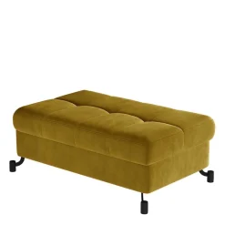 Wohnzimmerhocker mit Truhe in Senfgelb Samt - Candyon Hocker