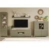 Discount Wohnzimmermöbel Kombi - Scandi Chic - Promo (vierteilig) Wohnwände