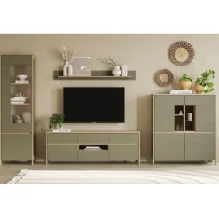 Discount Wohnzimmermöbel Kombi - Scandi Chic - Promo (vierteilig) Wohnwände