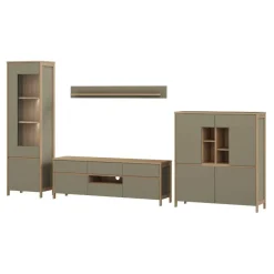 Discount Wohnzimmermöbel Kombi - Scandi Chic - Promo (vierteilig) Wohnwände