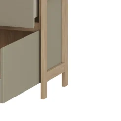 Discount Wohnzimmermöbel Kombi - Scandi Chic - Promo (vierteilig) Wohnwände