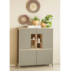 Discount Wohnzimmermöbel Kombi - Scandi Chic - Promo (vierteilig) Wohnwände