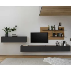 New Wohnzimmermöbel Set 450 cm breit - Ahilav (vierteilig) Wohnwände