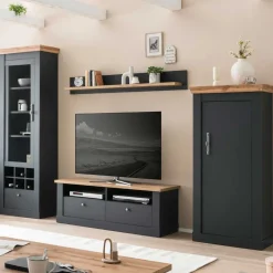 Discount Wohnzimmermöbel TV Anbauwand Set - Lionel (vierteilig) Wohnwände