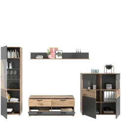 Wohnzimmerschränke & Regal - TV Wand - Lucios (vierteilig) Wohnwände